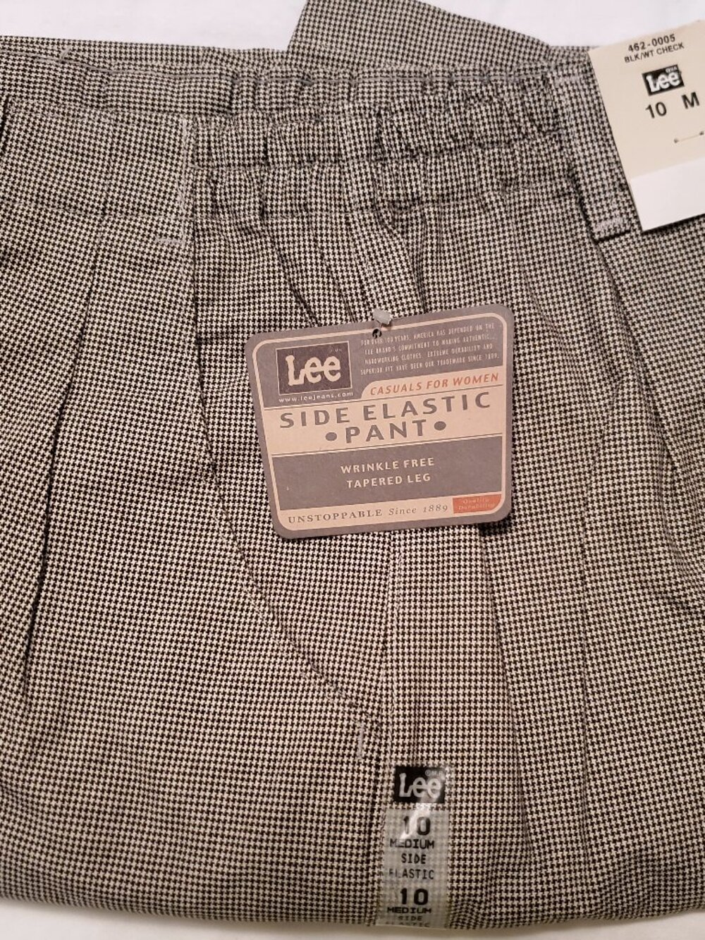 Lee Casuals Wrinkle Free Women's Pants, Sz 10 M